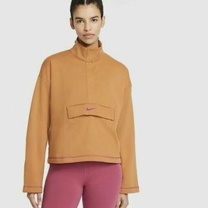 Nike Women's Sportswear Swoosh Half-ZIP Fleece Top Size Medium